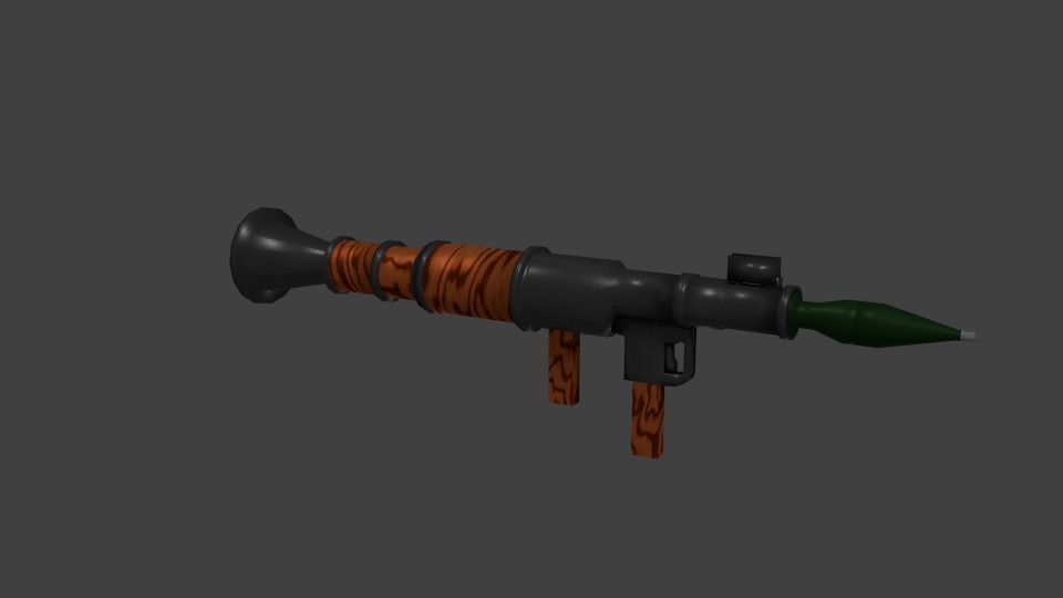 Rigged RPG and Rocket(with fins) preview image 1