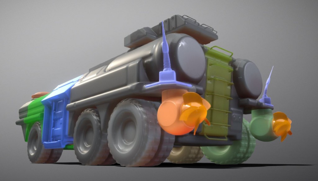Amphibious Tank 3d-printable preview image 3