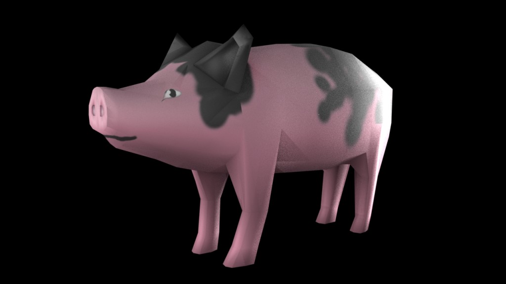 Low Poly Pig preview image 1