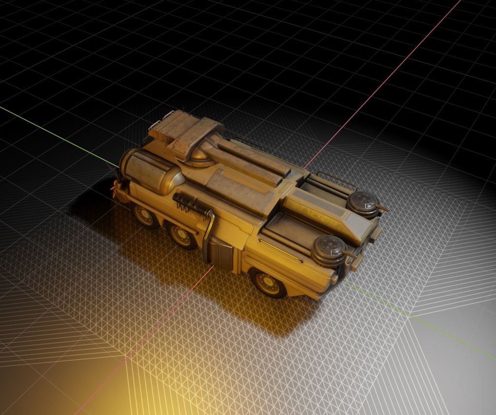 Amphibious Tank in Blender 2.8 Eevee preview image 5