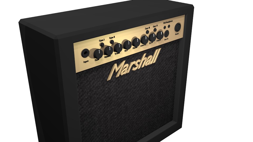 Guitar With Stand And Amp preview image 3