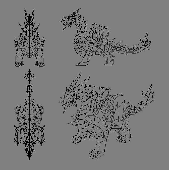 Low-Poly Dragon preview image 3