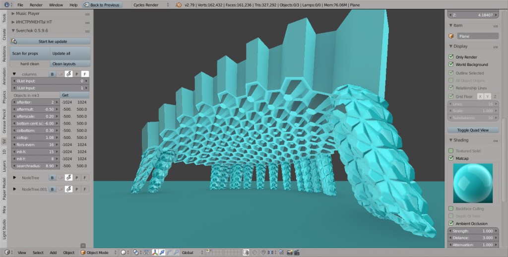sverchok hexa grid contruction preview image 2