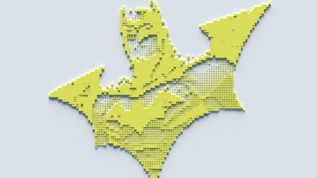 Batman made of Cubes preview image 1