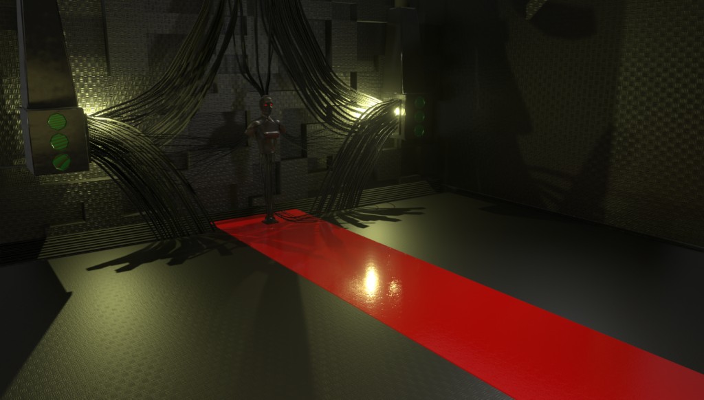 SciFi scene with humanoid preview image 1