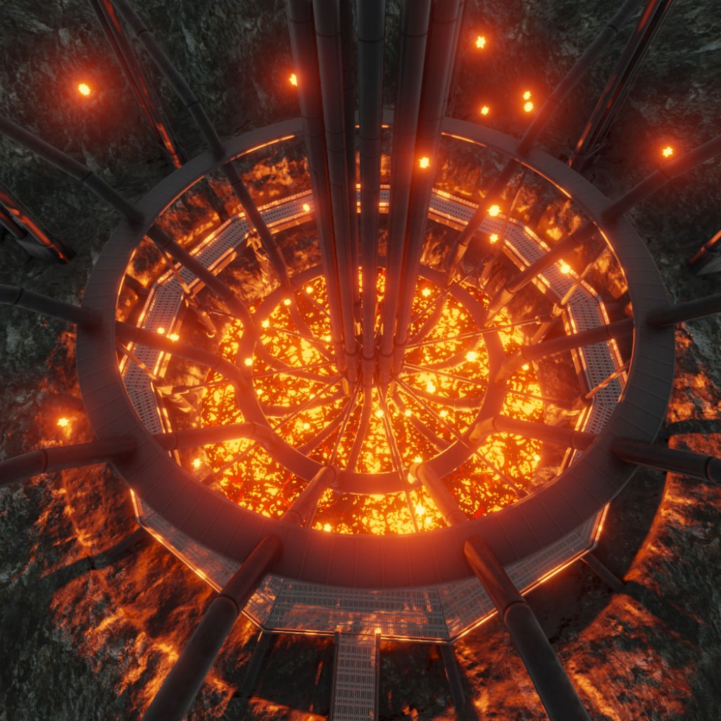 Geothermal Steam Factory Blender 2.8 Eevee preview image 3