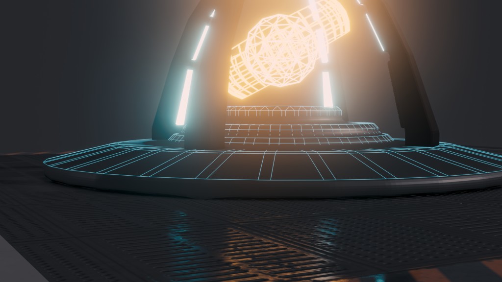 Blender Sci-fi Planet Platform preview image 2