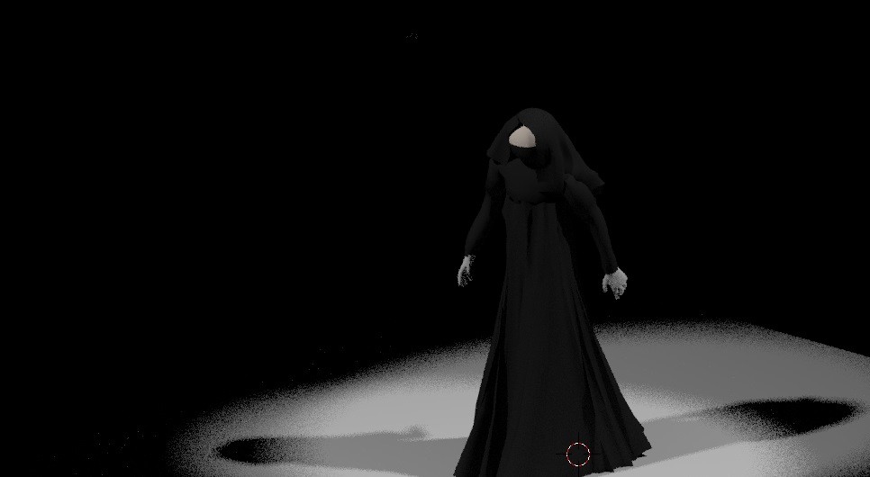 Hijab Woman walking rigged preview image 1