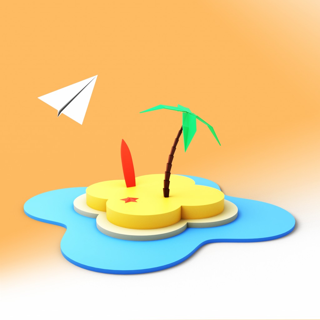 Island Low Poly preview image 1