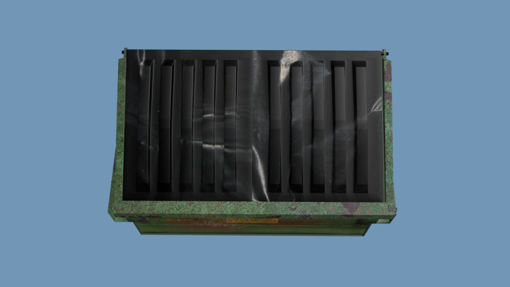 Dumpster textured for the Blender game engine preview image 3