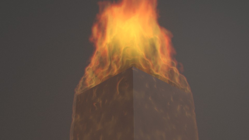 Flame Cube with Cycles preview image 1