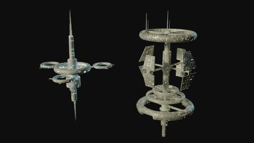 Sci-Fi Spacestations for Backgrounds preview image