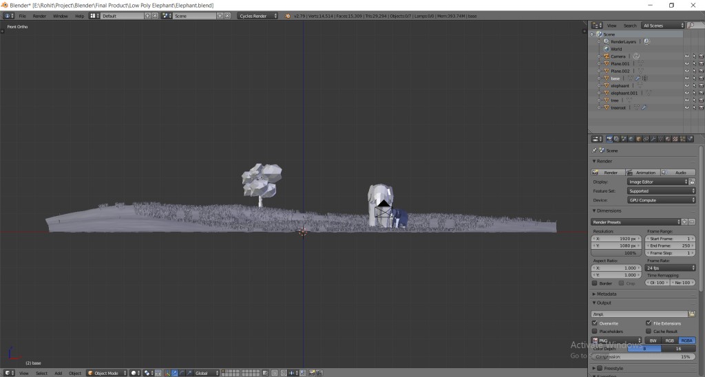 Low Poly Elephant preview image 5