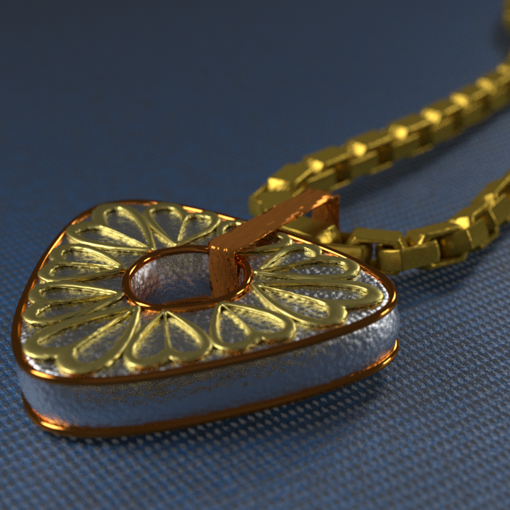 Triangular diamond necklace preview image 2