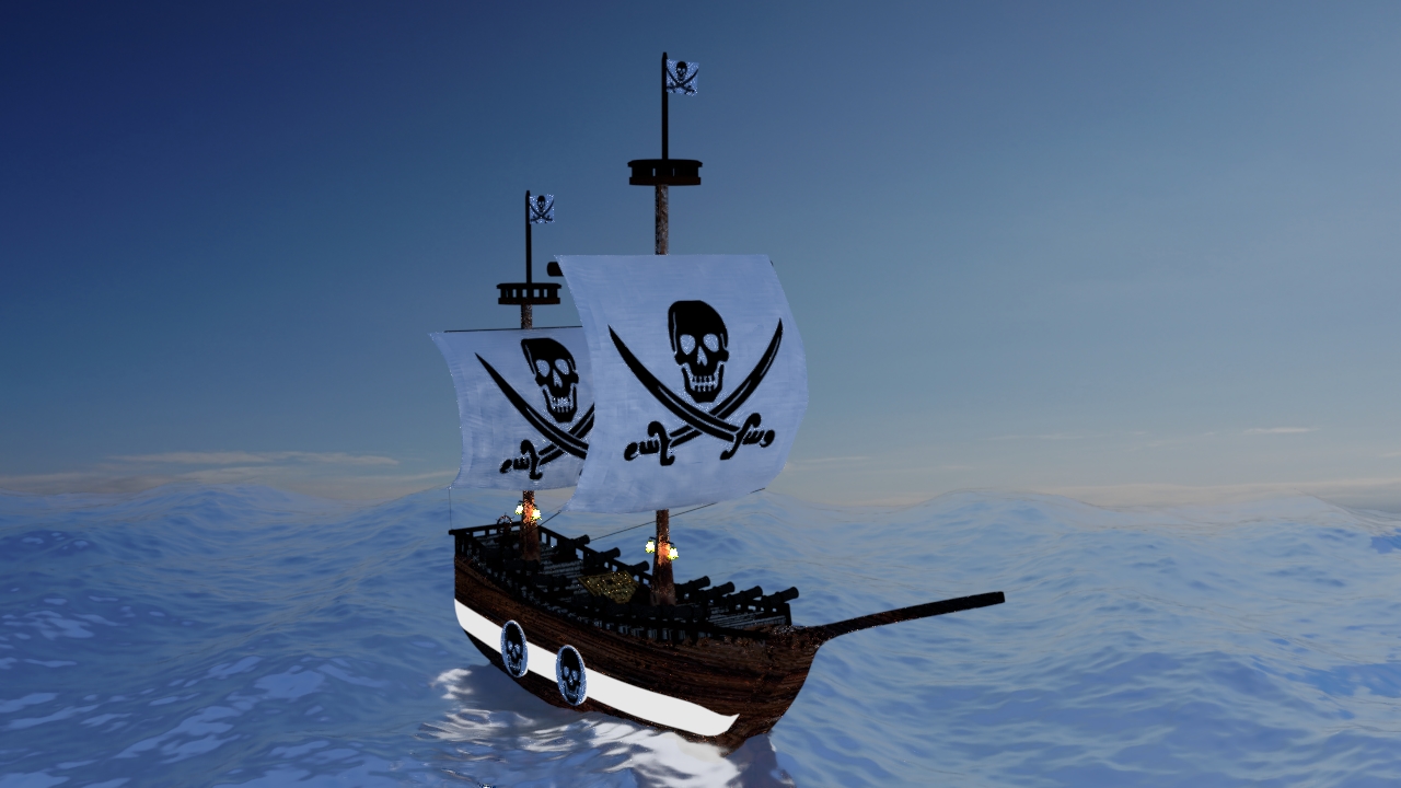 Schooner with 14 canons preview image 1