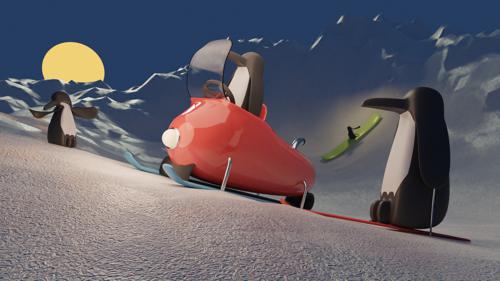 Penguin Ski Trip preview image