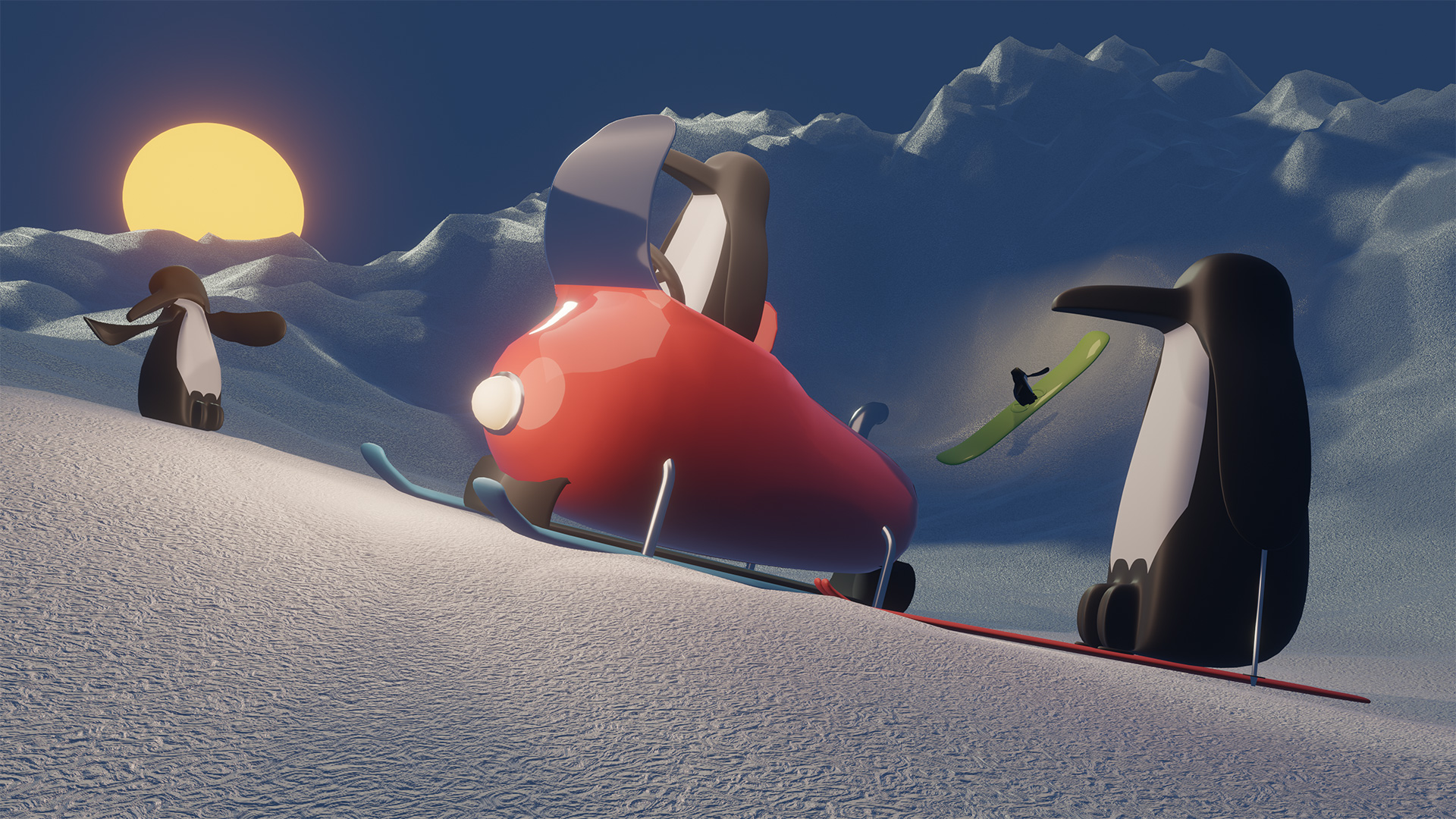 Penguin Ski Trip preview image 2