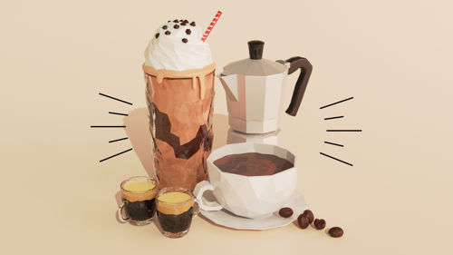 Low Poly Coffee preview image