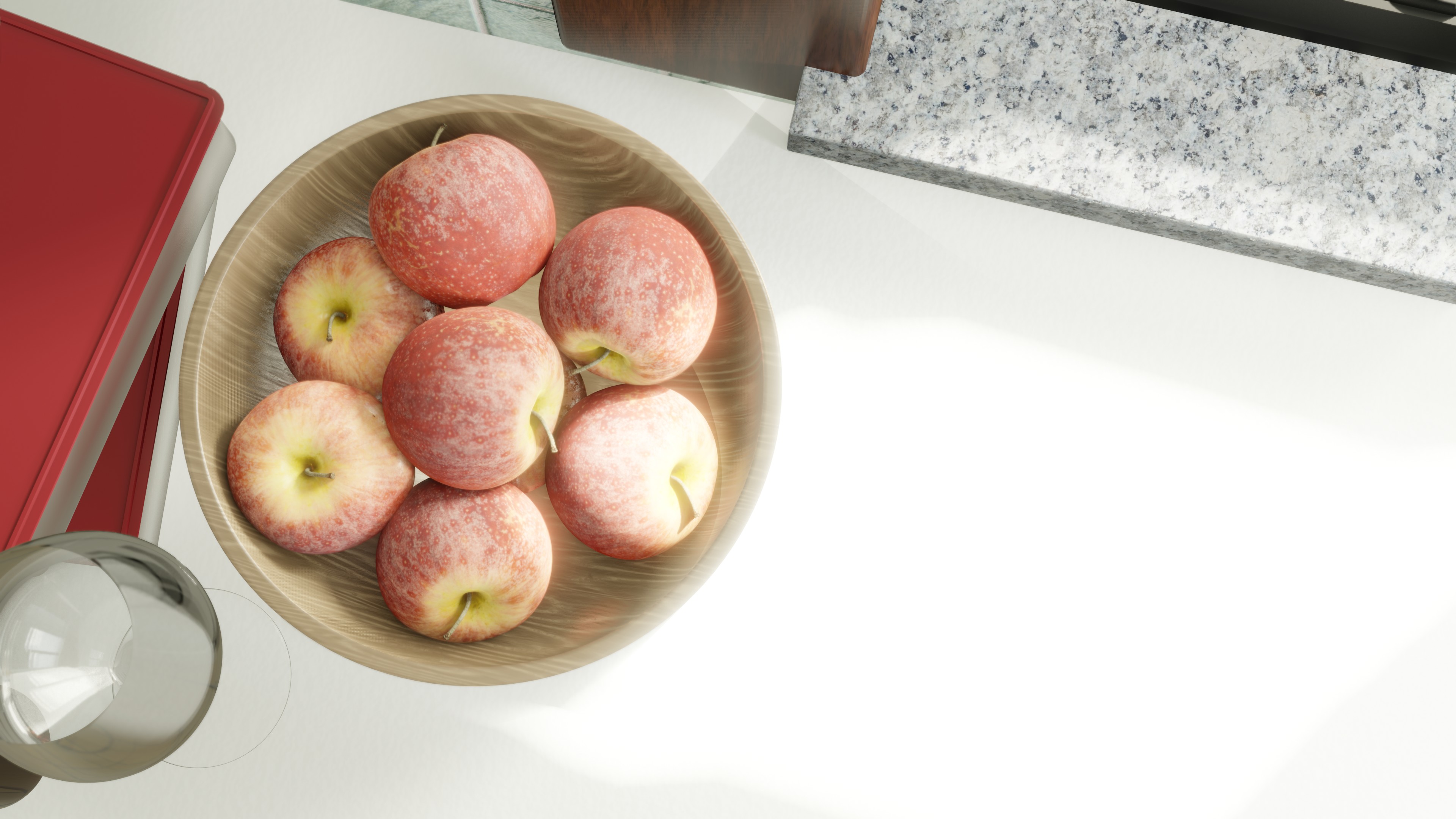 Red/Yellow Apple (textured) for Eevee and Cycles preview image 10