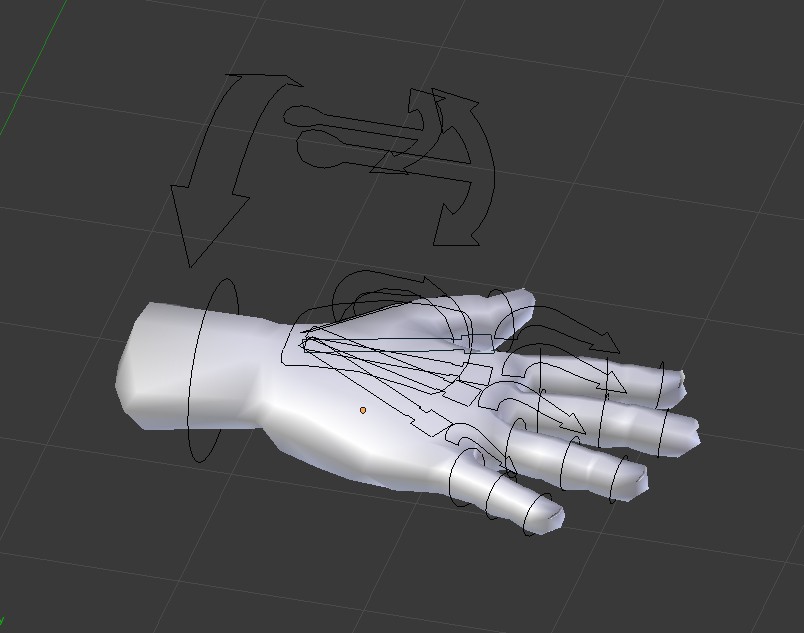 Blend Swap Low Poly Hand (Rigged)