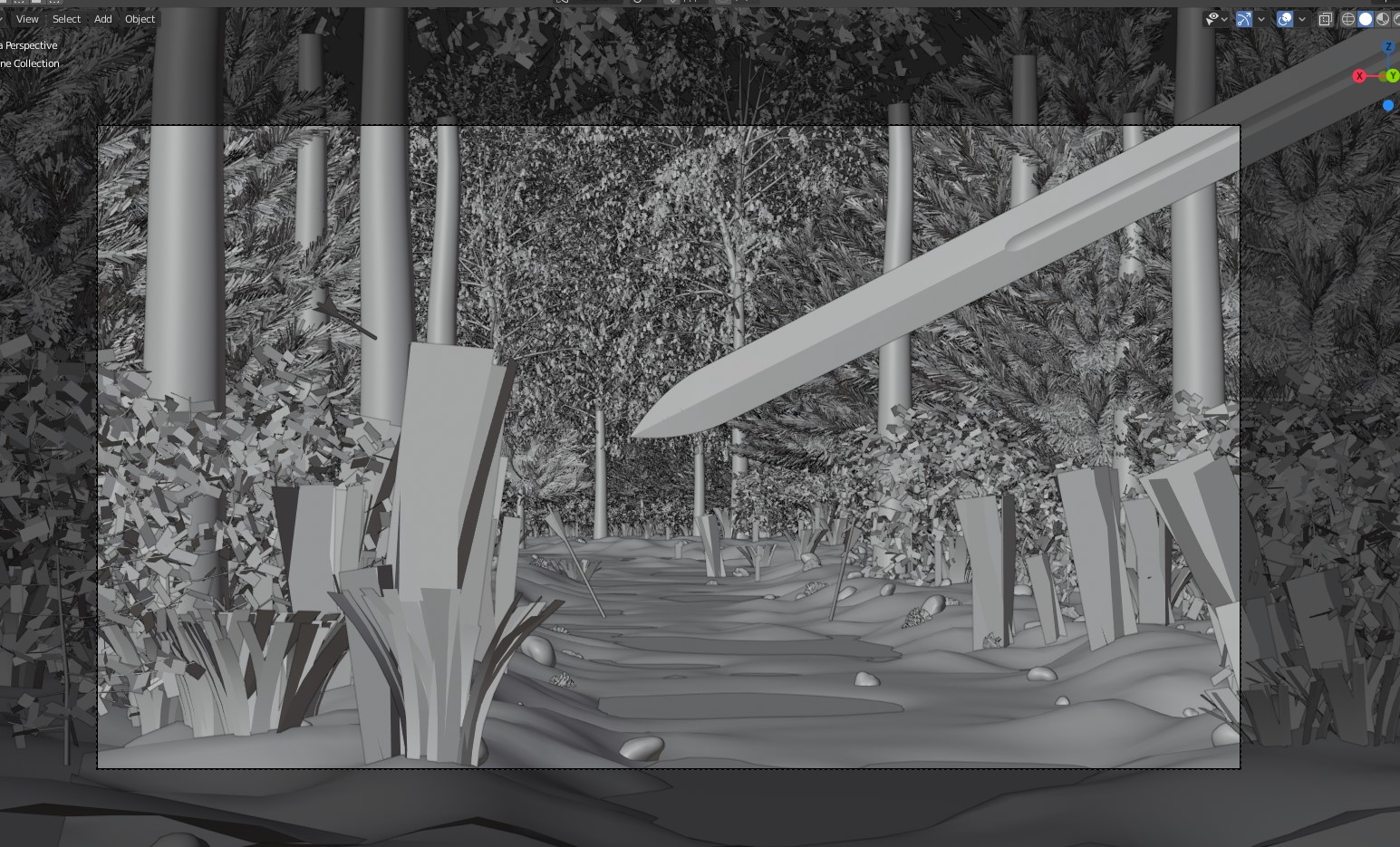 Sword Forest Scene preview image 2