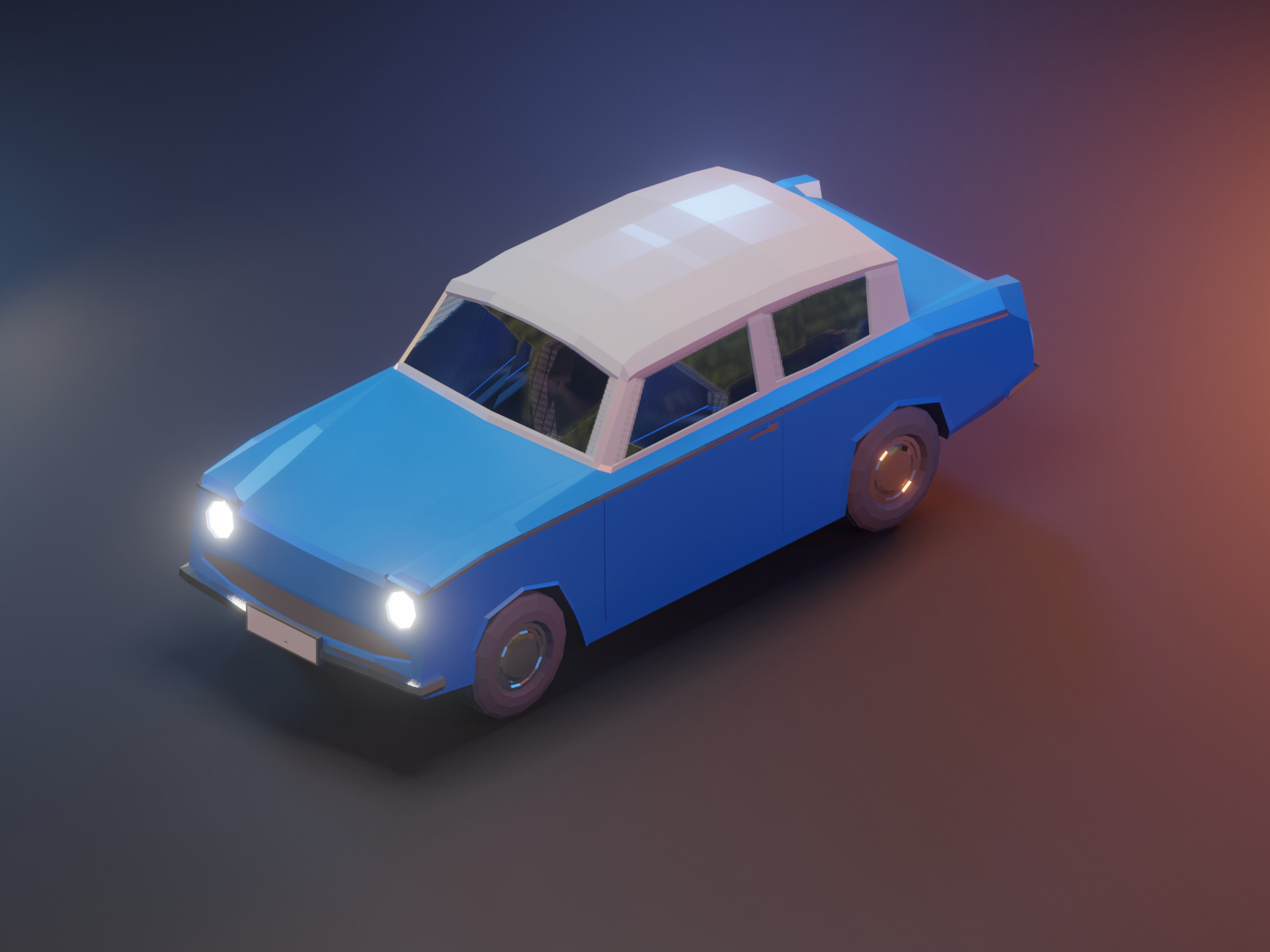 Ford Angila | Low poly car preview image 1