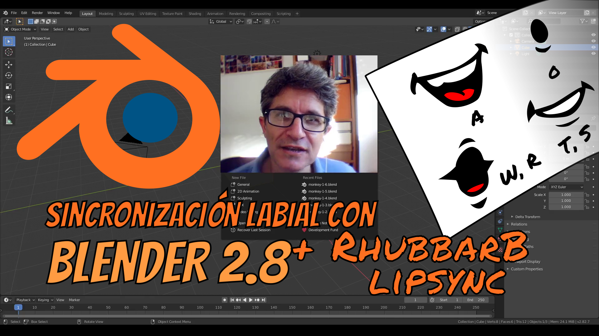 Tutorial: Lipsync with blender 2.8 and Rhubarb lipsync (4 from 5) preview image 1