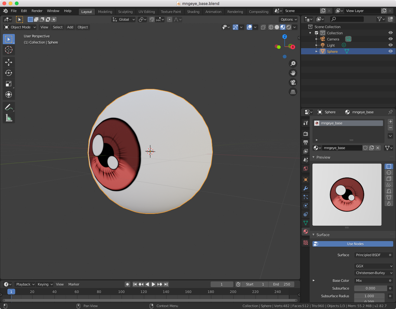 Procedural Texture:Manga Eye  preview image 2