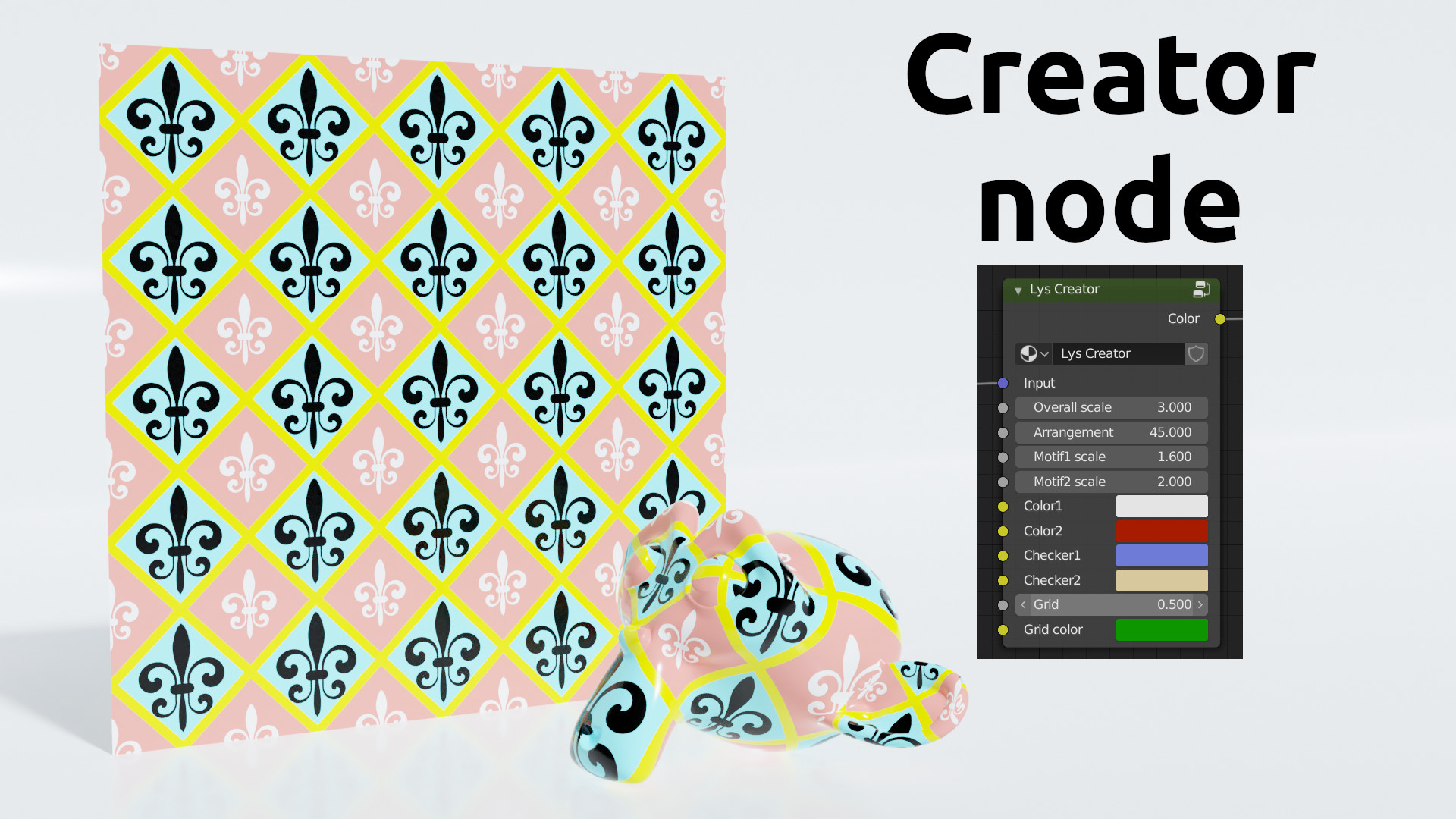 Fleur-de-lis texture node preview image 3