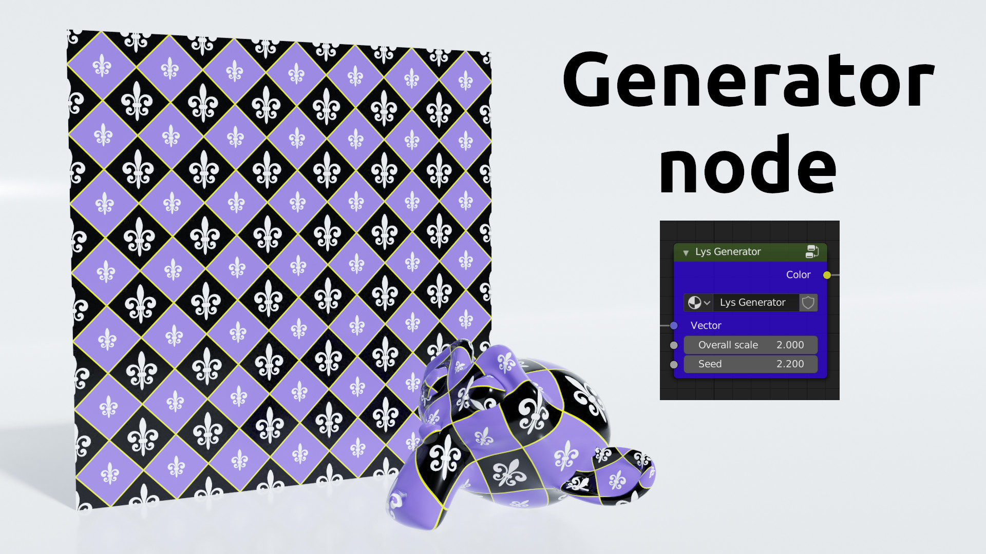 Fleur-de-lis texture node preview image 4