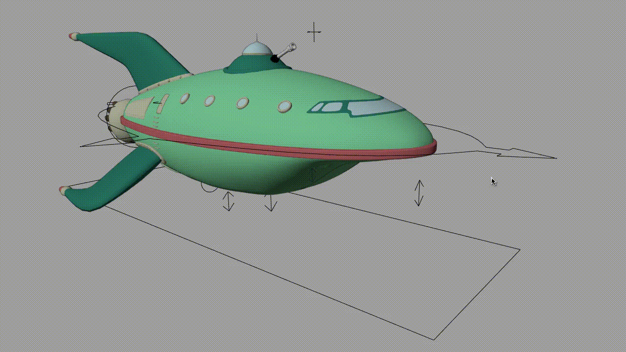 Planet Express Ship rigged model  preview image 1