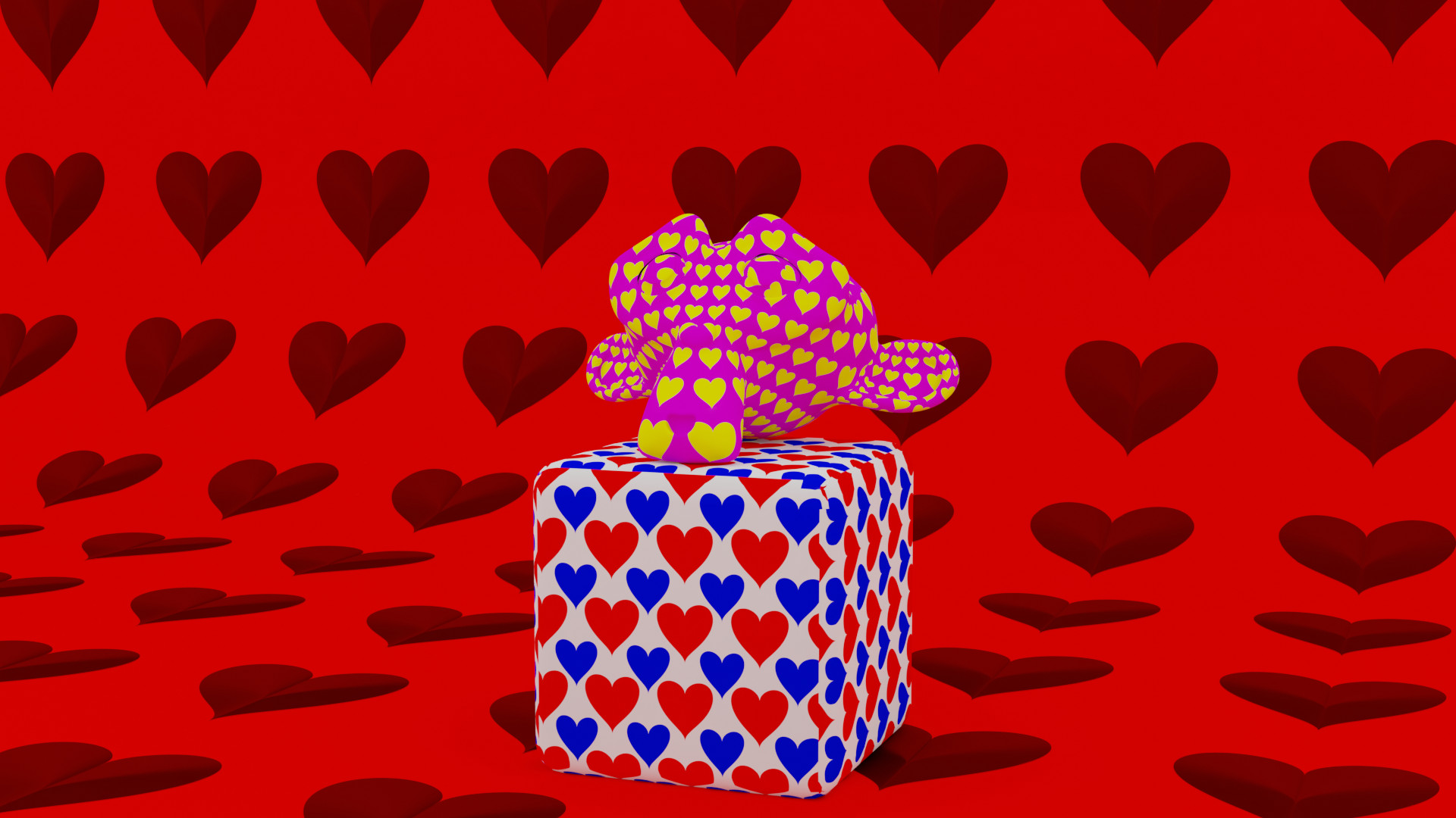 Procedural Hearts pattern preview image 3