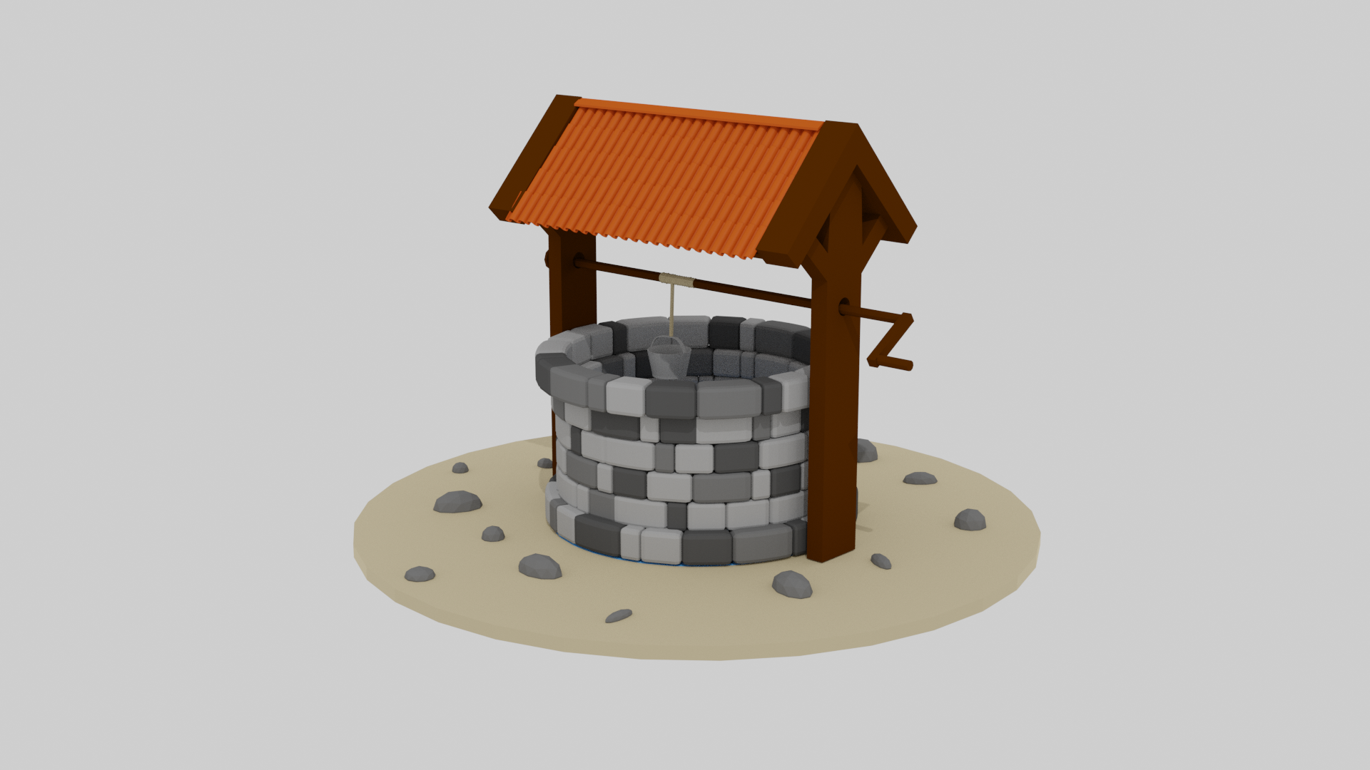 low poly well preview image 1