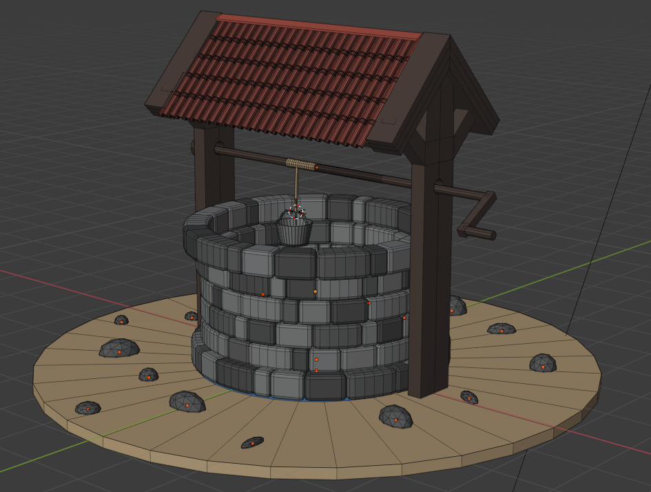 low poly well preview image 2