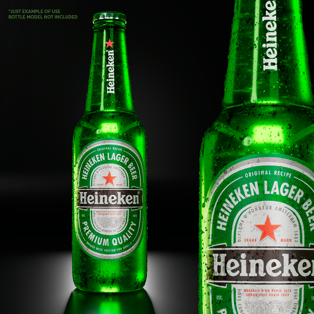 Cold bottle material and lighting setup preview image 1