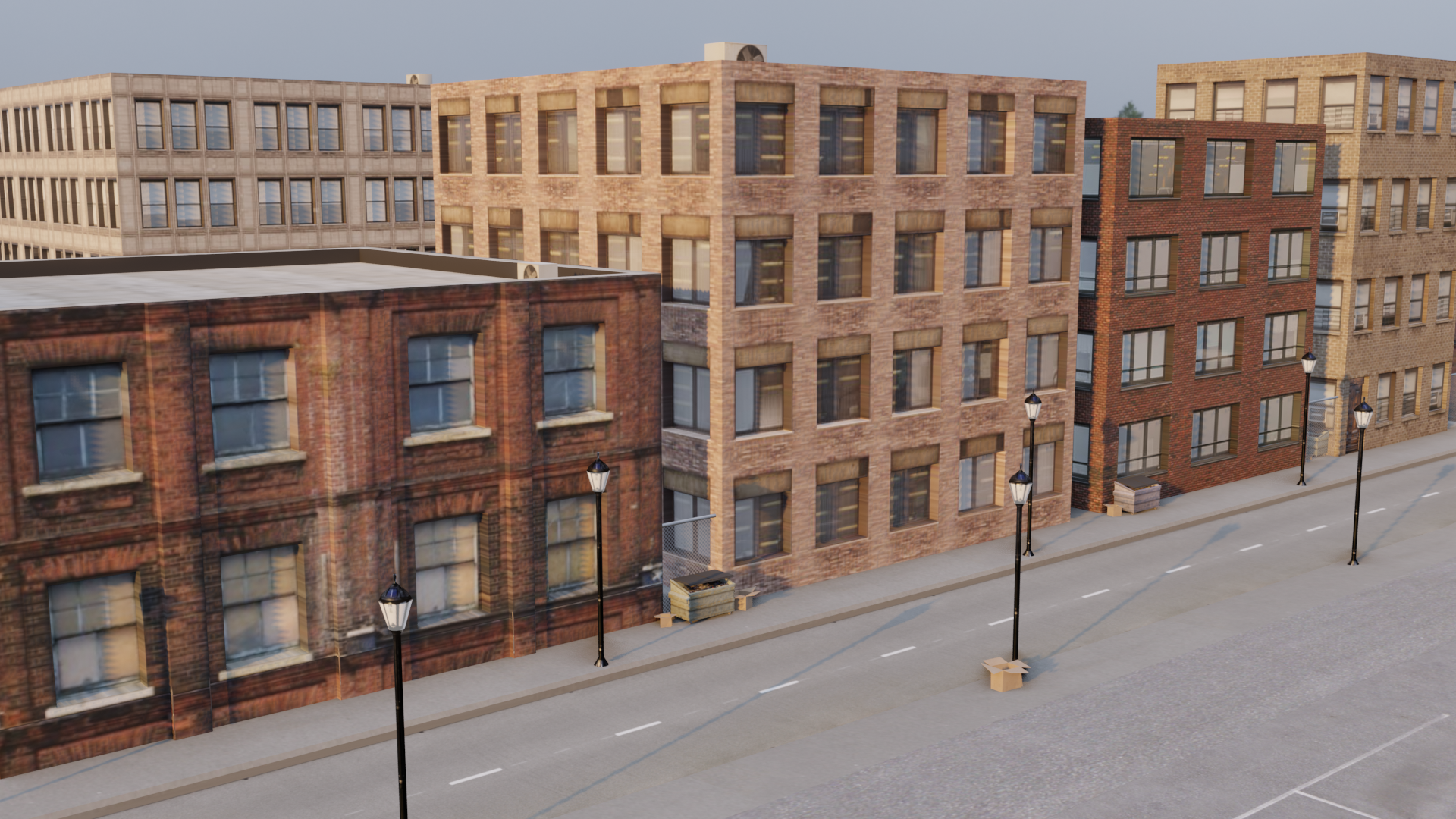 Street at Sunset preview image 1