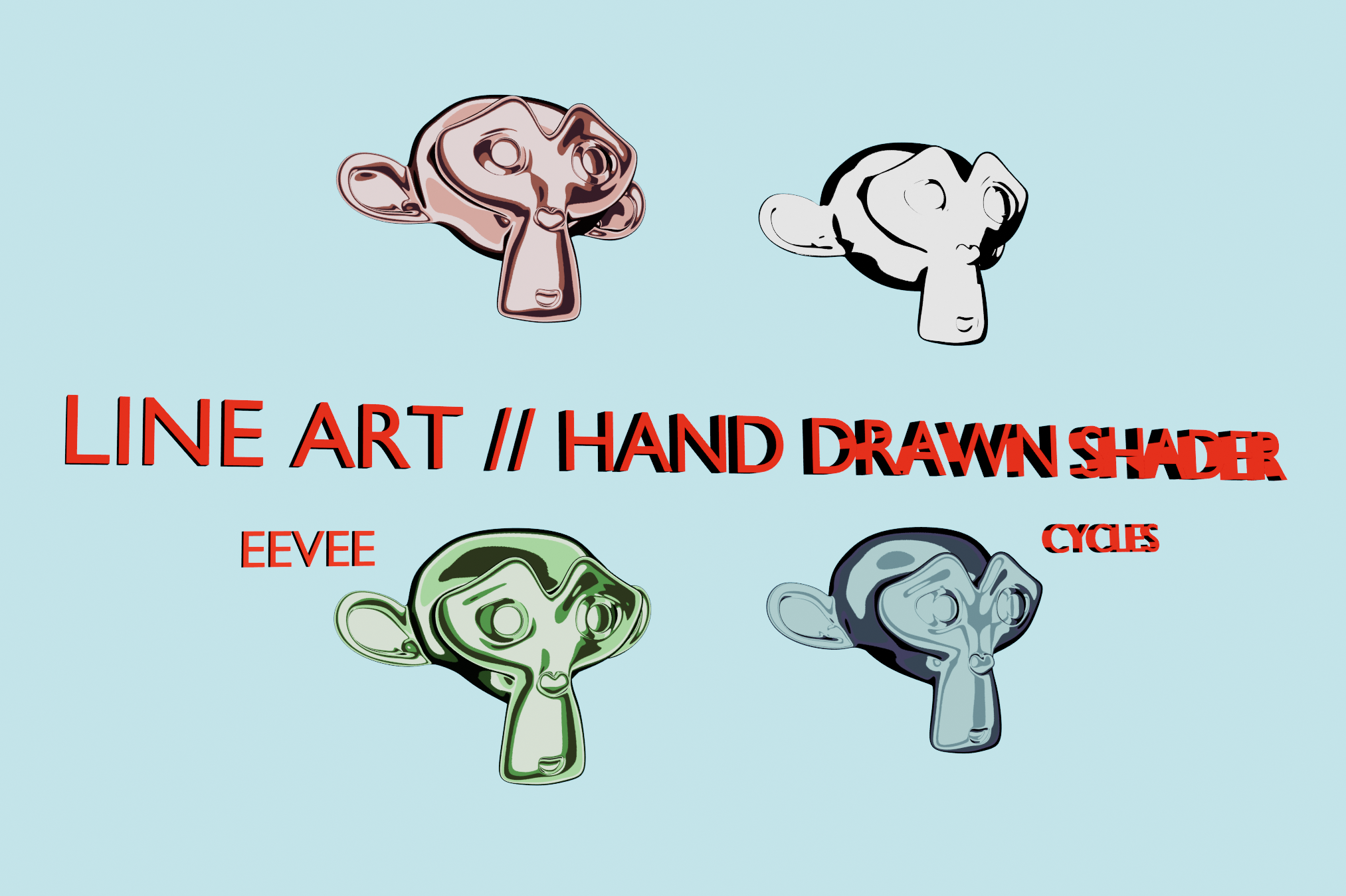 Line Art // Hand Drawn Style Materials  preview image 1