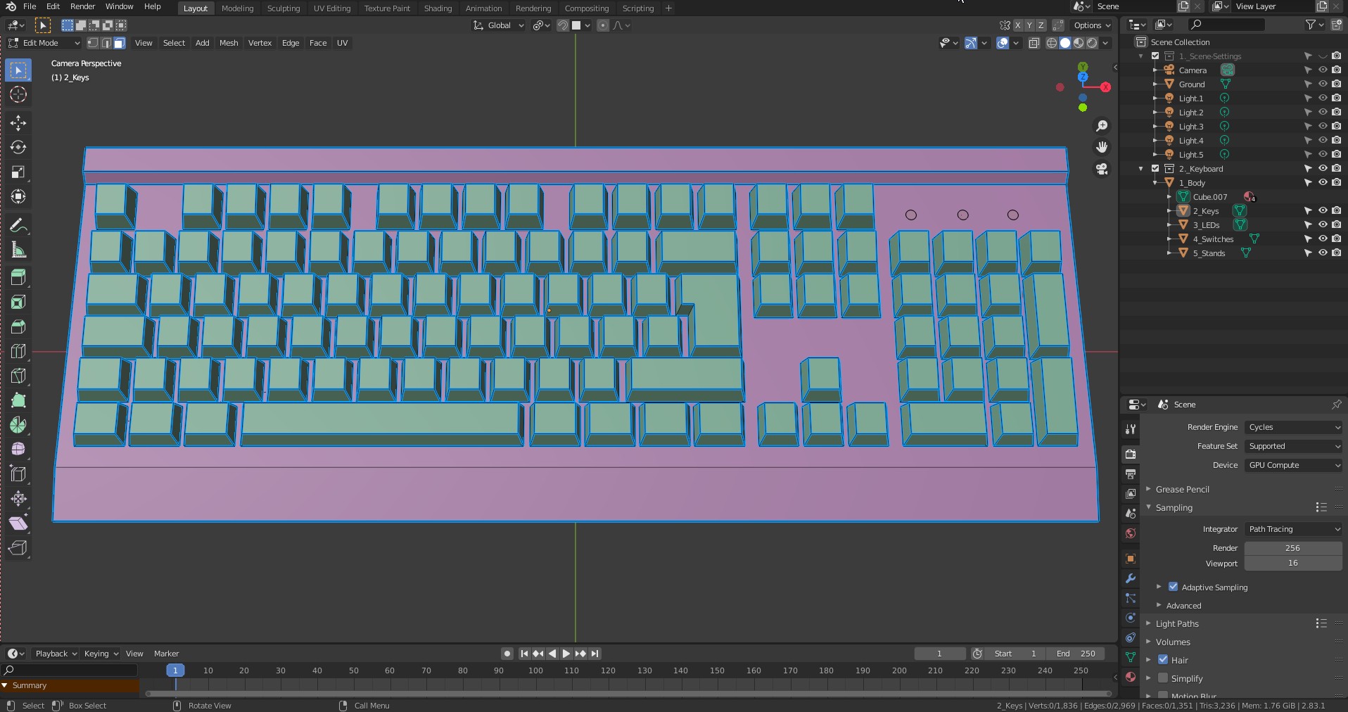 Sharkoon Keyboard (Low Poly) preview image 3