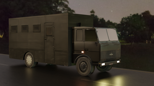 Autozak OMON Car Lowpoly Belarus preview image