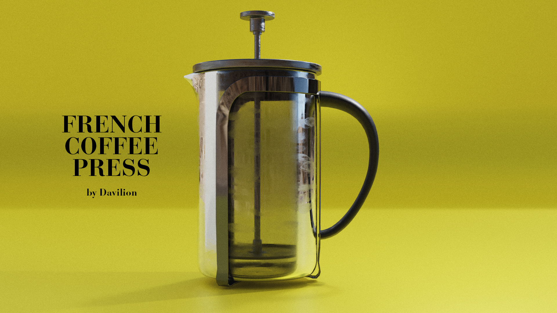 French Coffee Press - Kitchen Asset by Davilion preview image 1