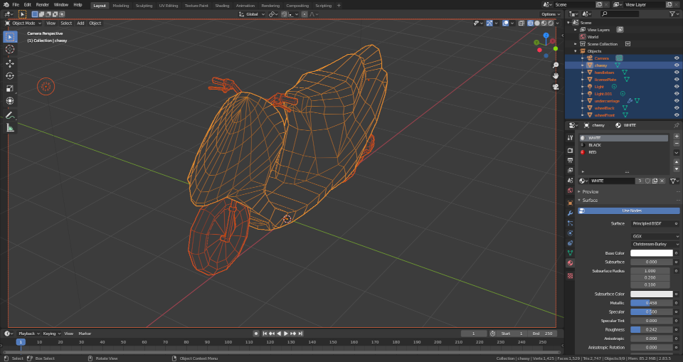 Scooter 50 cc (LOW-POLY) preview image 2