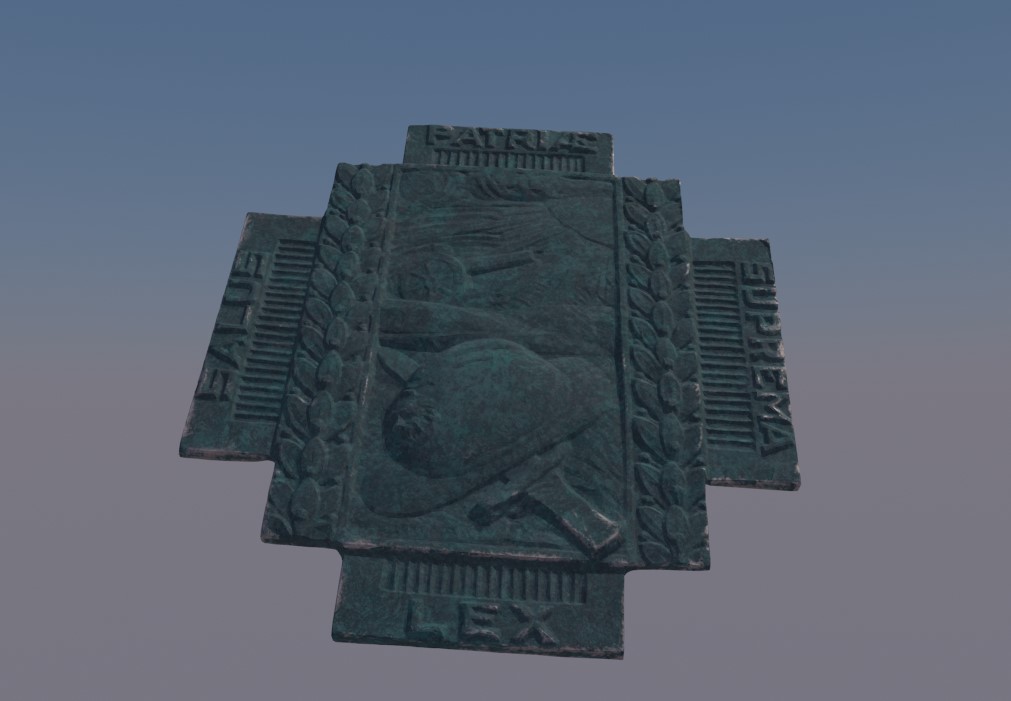 WWI veteran's memorial plaque preview image 1