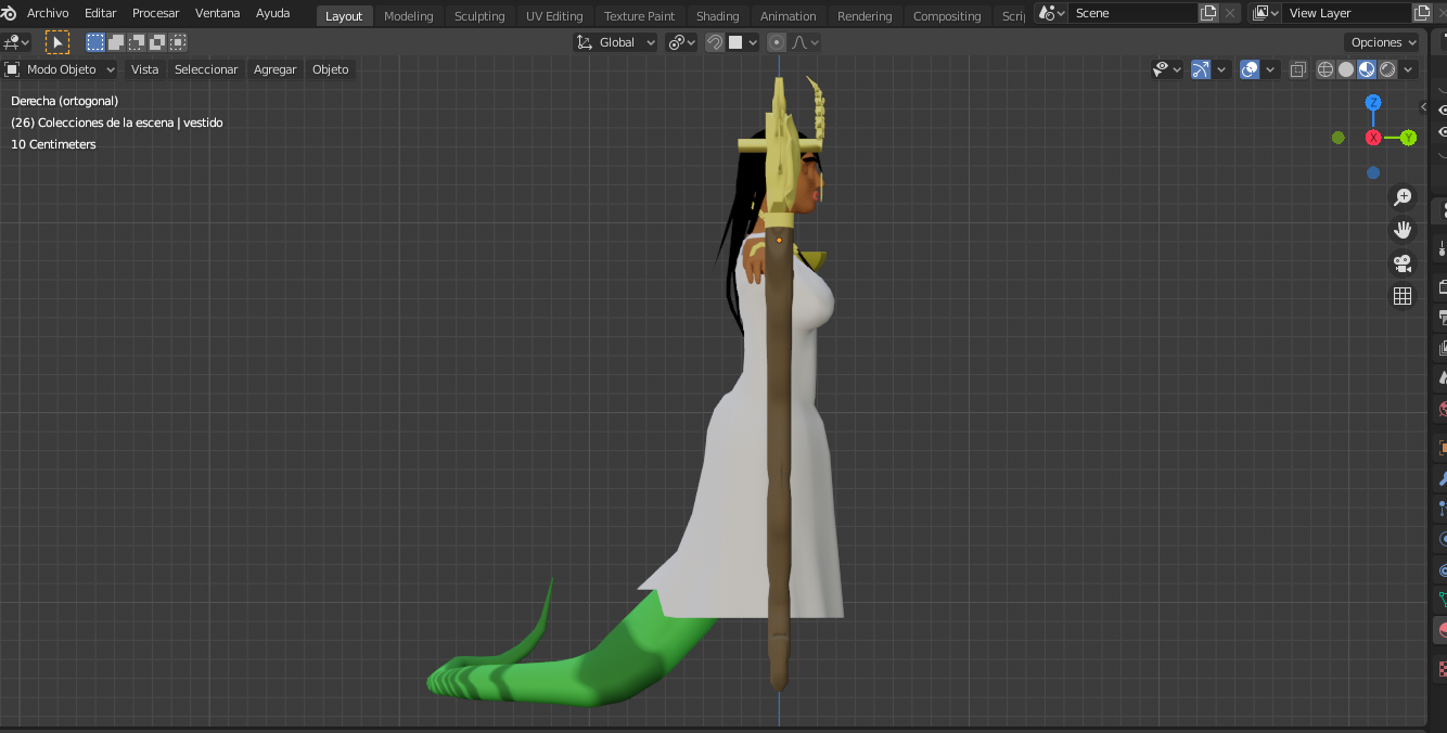 Bachue convirtiéndose en serpiente. Diosa del pueblo Muisca. preview image 2