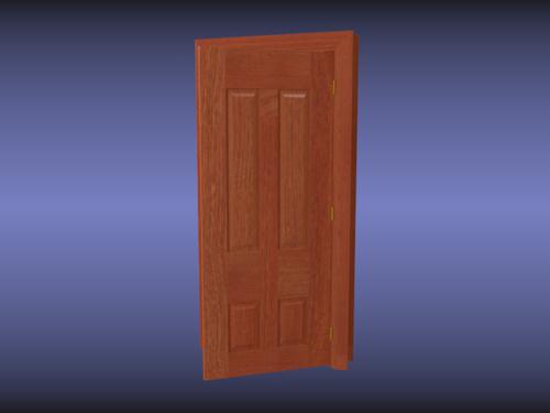 Interior Door with Jamb and Trim preview image