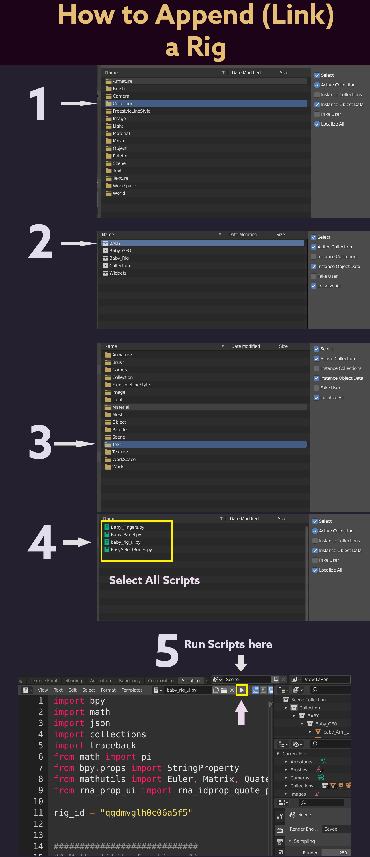 "Baby 2"  Rig ( Rigify ) preview image 2