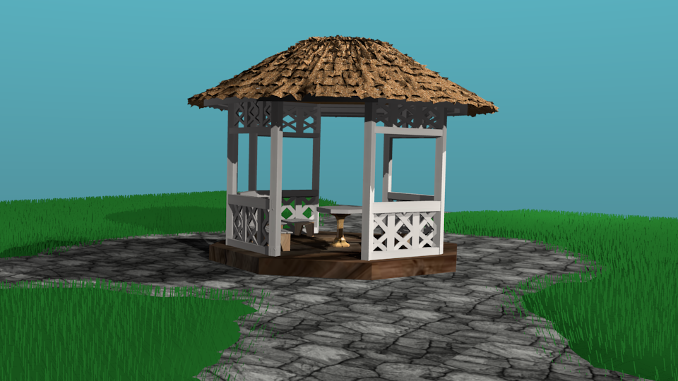 Wood gazebo  preview image 1