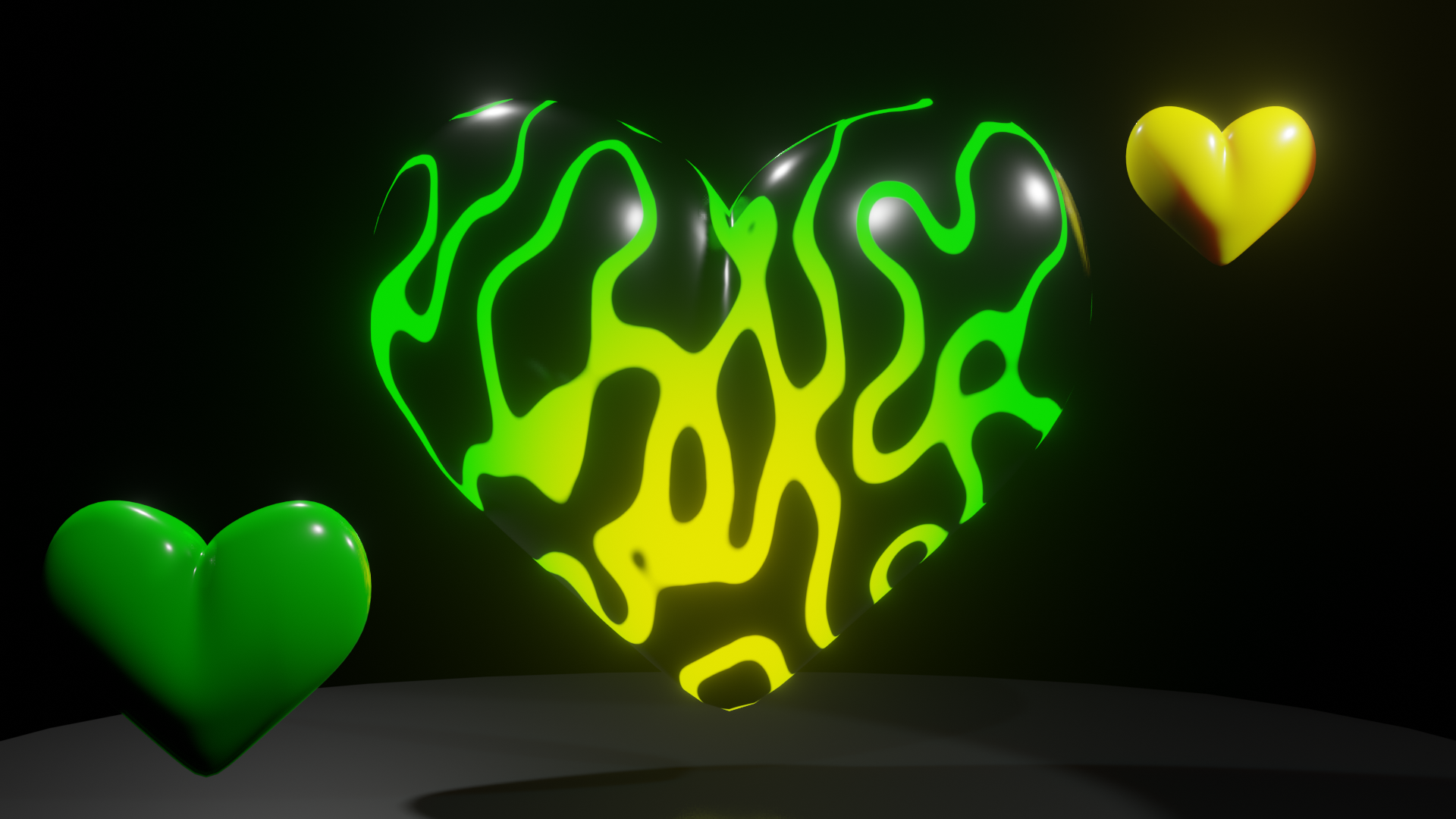 Hearts Low-Poly with Musgrave Texture preview image 2