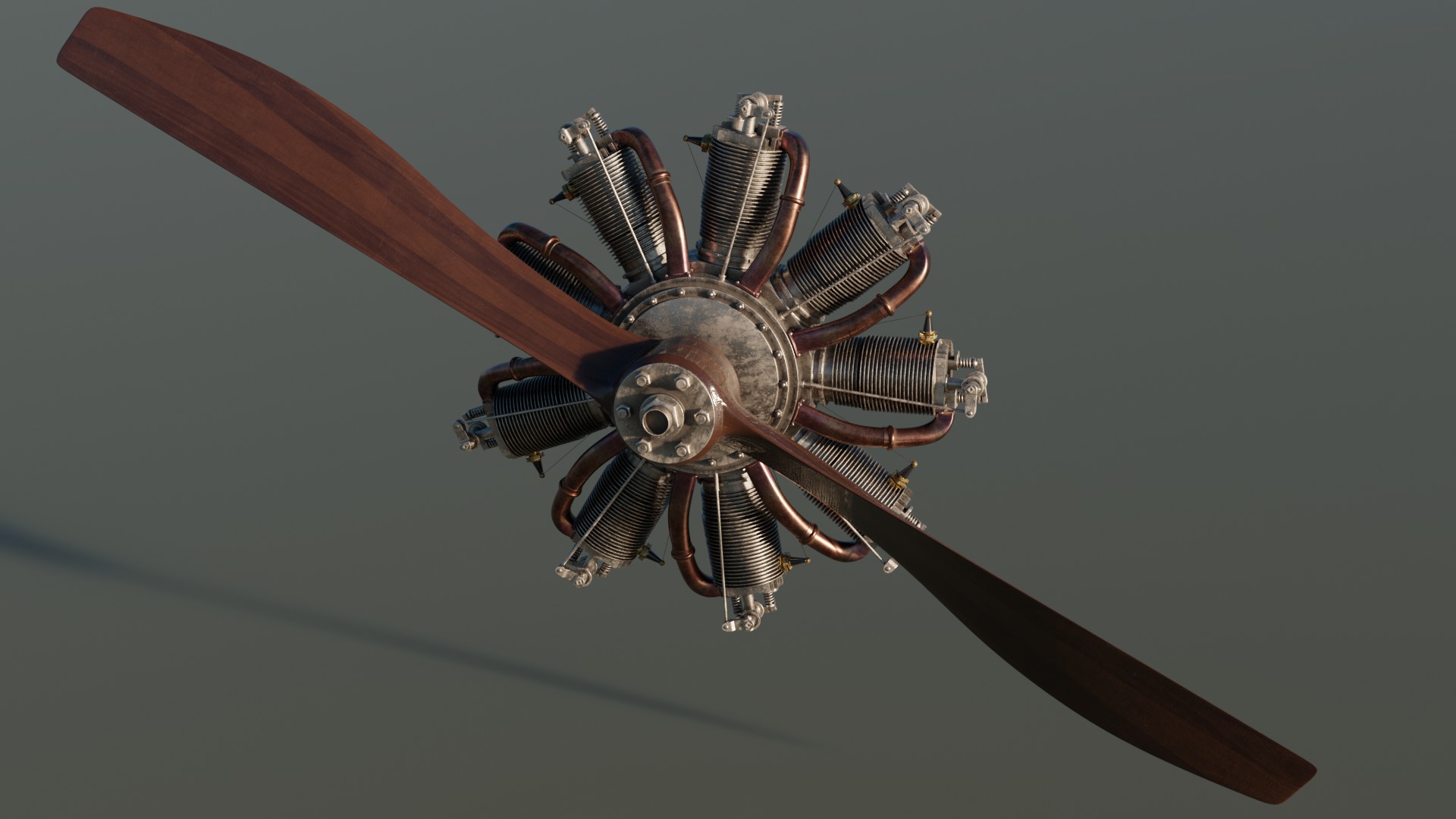 Le Rhone 9C rotary engine preview image 1