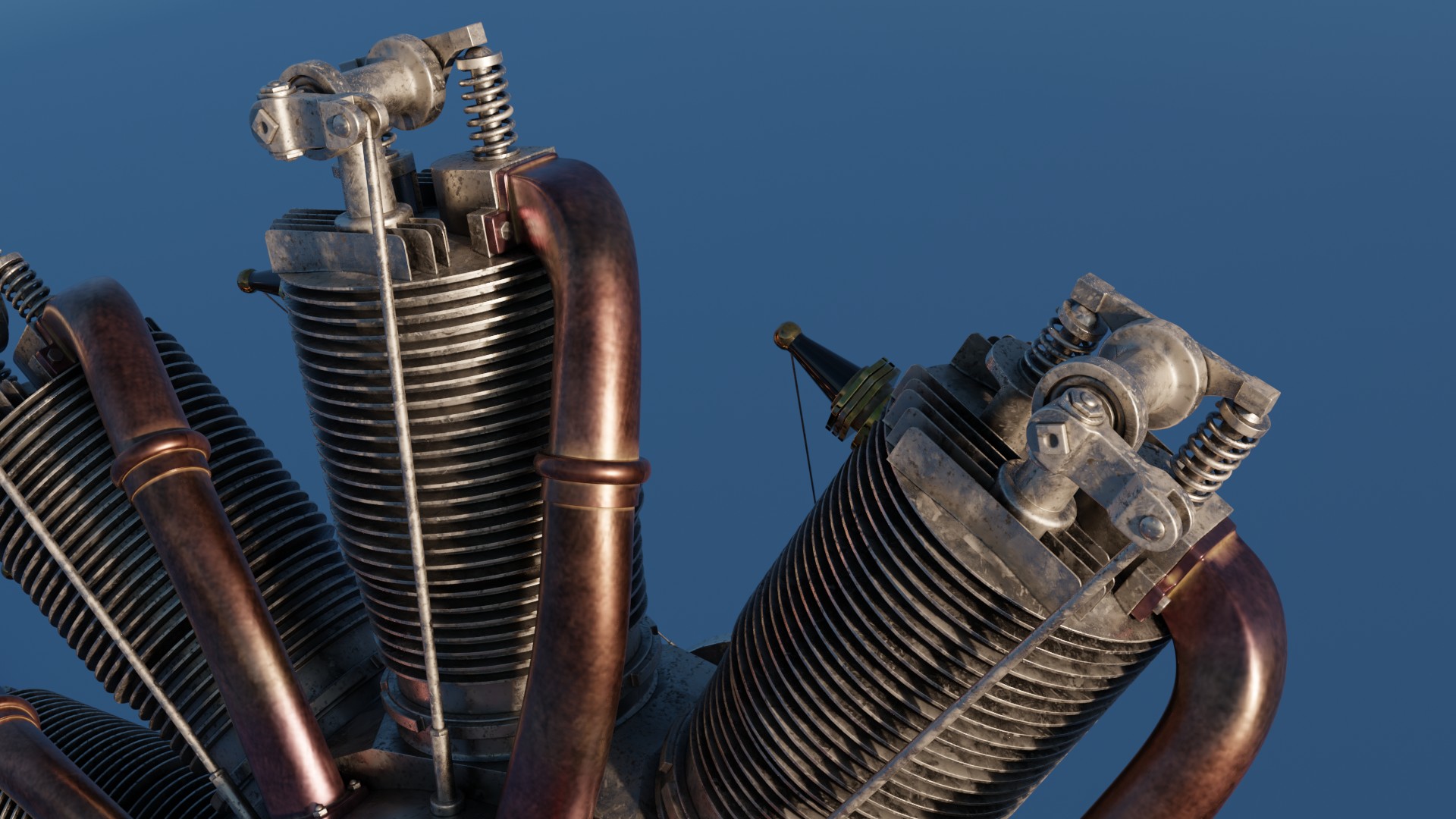 Blend Swap Le Rhone 9C rotary engine