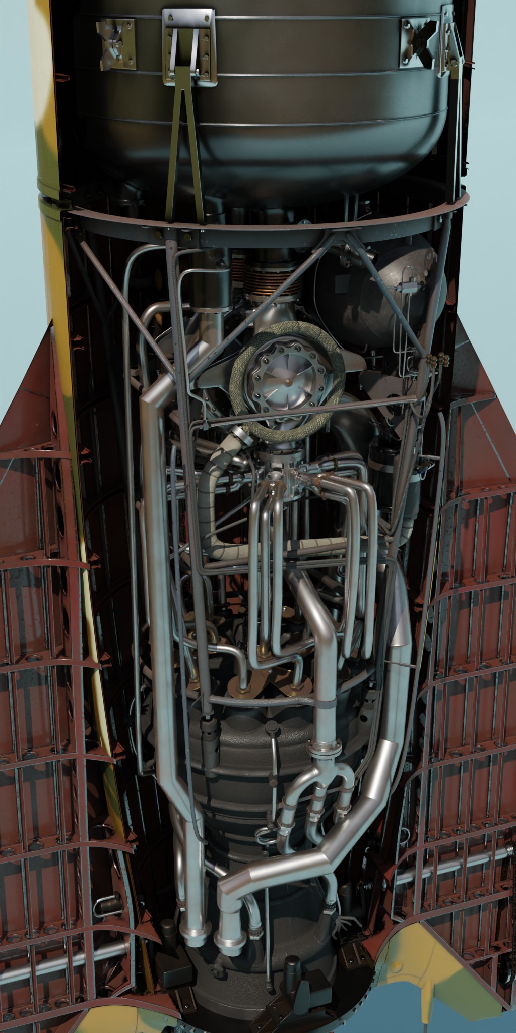 V2 Rocket (with interior), launch pad and transport trailer preview image 3